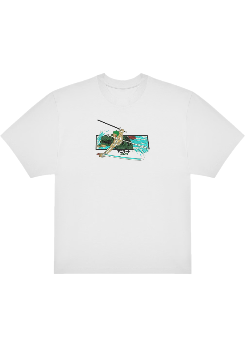 T-SHIRT OVERSIZE PREMIUM zoro cadre eau