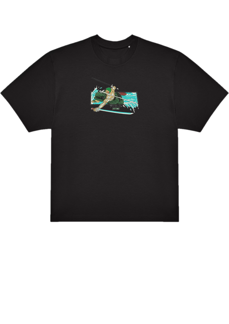 T-SHIRT OVERSIZE PREMIUM zoro cadre eau