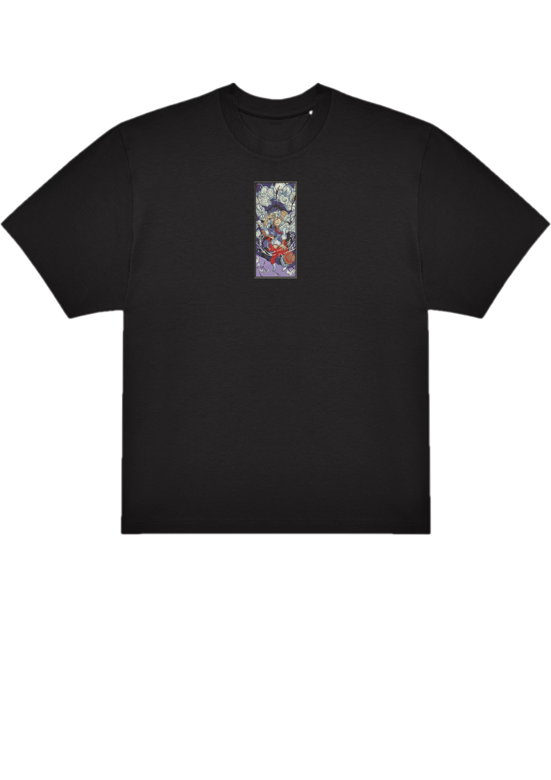 T-SHIRT OVERSIZE PREMIUM luffy violet