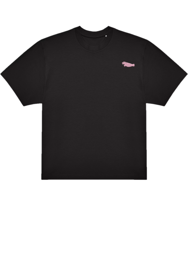 T-SHIRT OVERSIZE PREMIUM main monstre rose