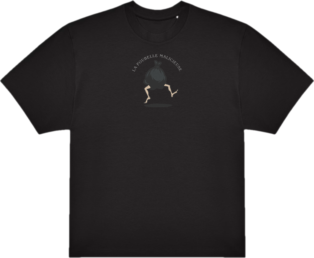 T-SHIRT OVERSIZE PREMIUM poubelle malicieuse