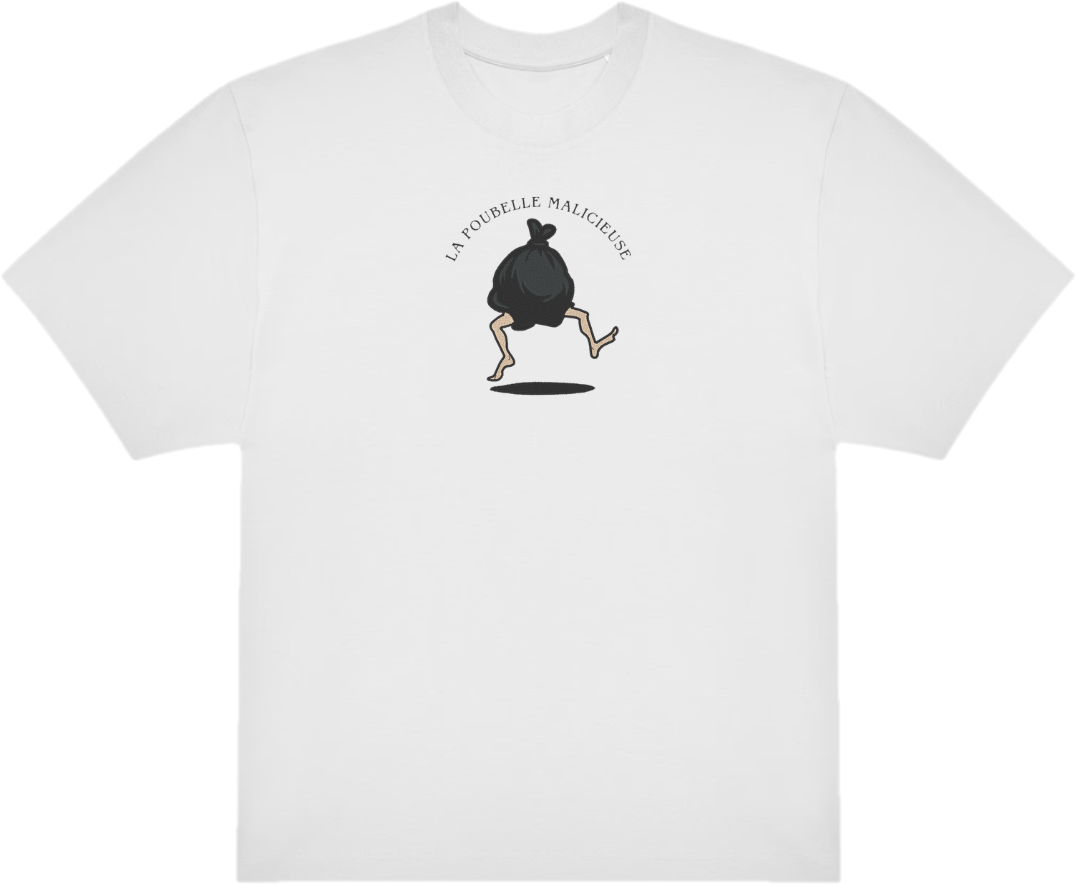 T-SHIRT OVERSIZE PREMIUM poubelle malicieuse
