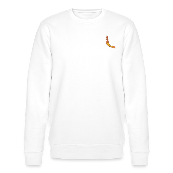 sweat col rond main feu
