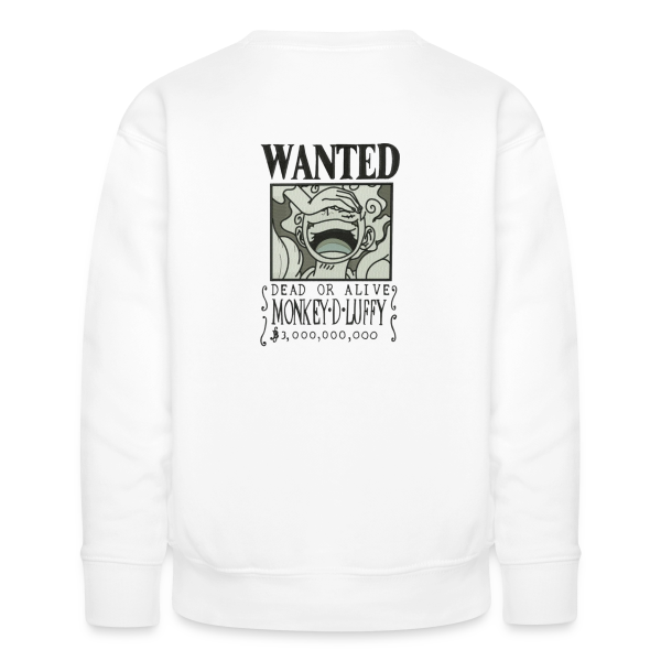 sweat col rond luffy wanted