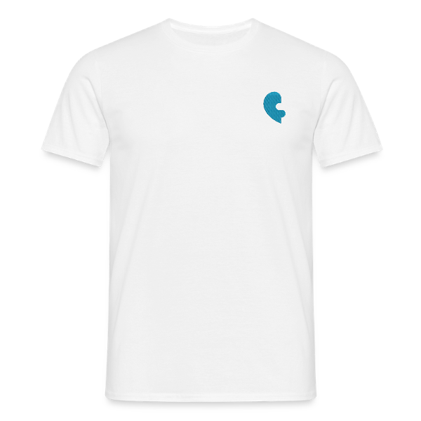 T-SHIRT SIMPLE coeur puzzle bleu