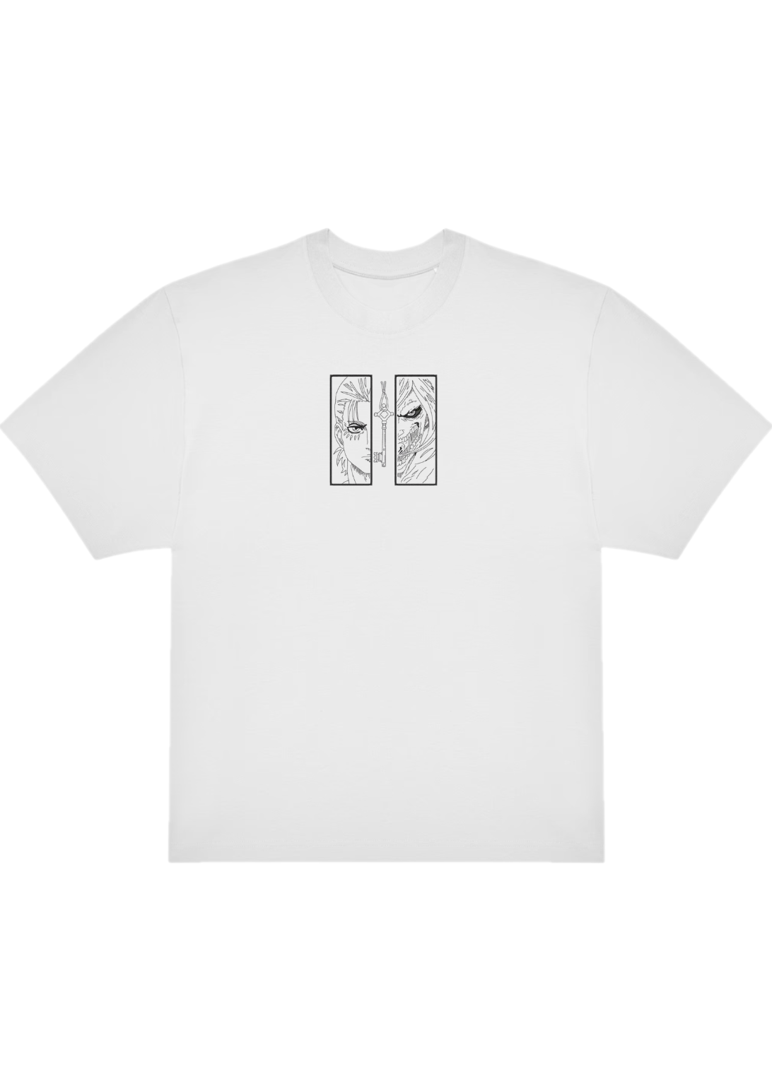 T-SHIRT OVERSIZE PREMIUM titan line art