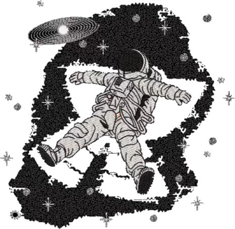 T-SHIRT OVERSIZE PREMIUM astronaute