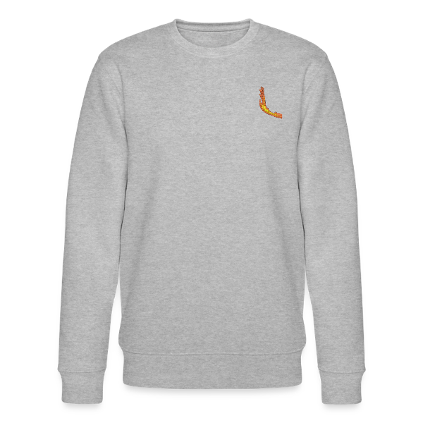 sweat col rond main feu