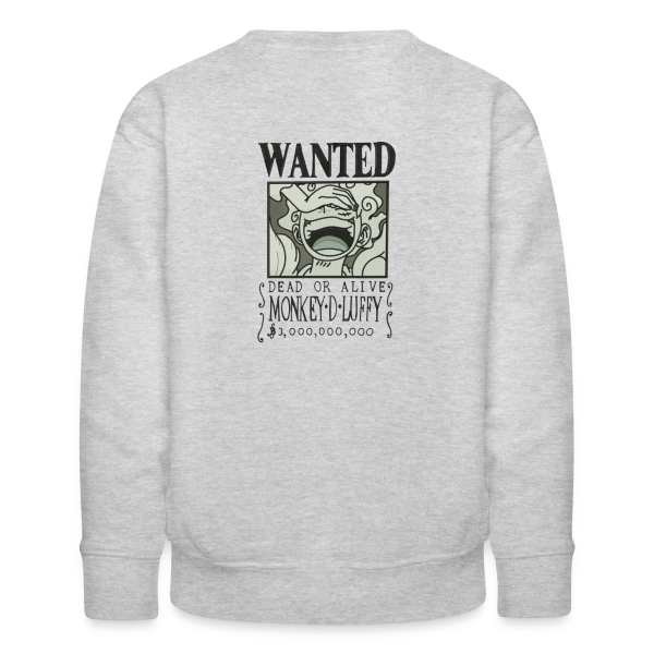 sweat col rond luffy wanted