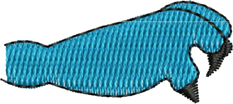 T-SHIRT SIMPLE main monstre bleu