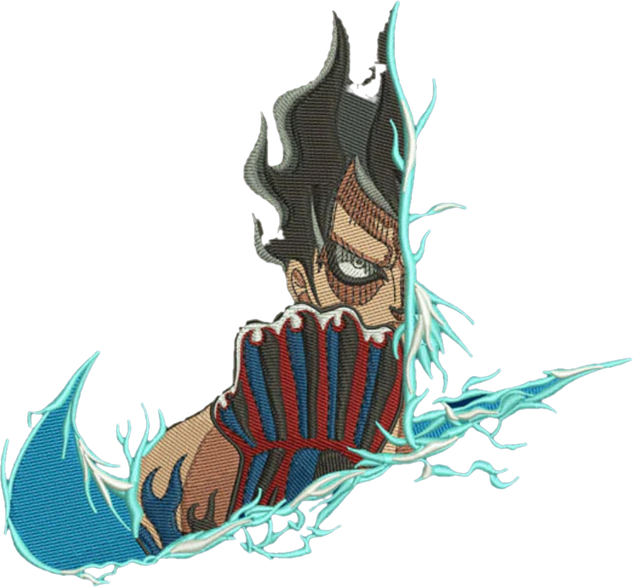 T-SHIRT SIMPLE luffy blue