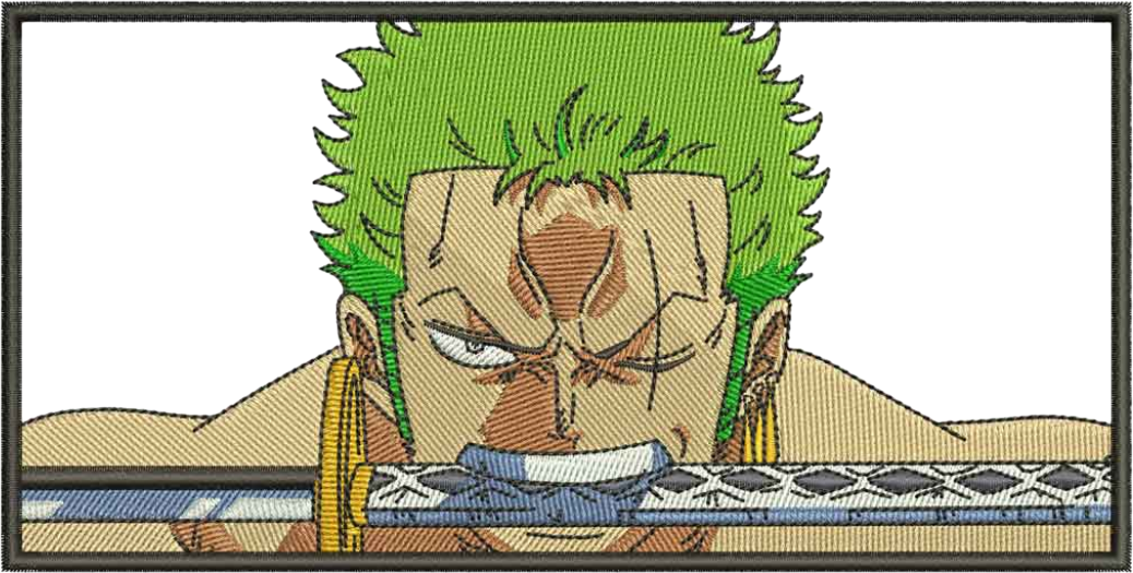 T-SHIRT SIMPLE zoro sabre bouche