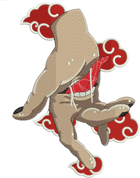 sweat a capuche deidara hand