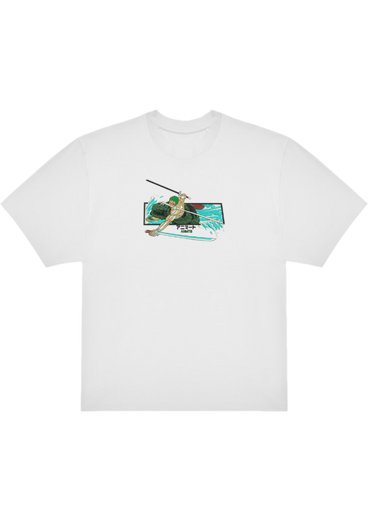 T-SHIRT OVERSIZE PREMIUM zoro cadre eau