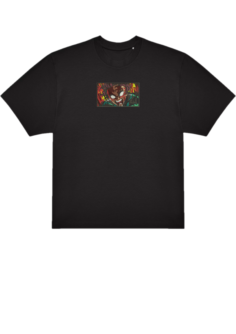 T-SHIRT OVERSIZE PREMIUM angry tanjiro
