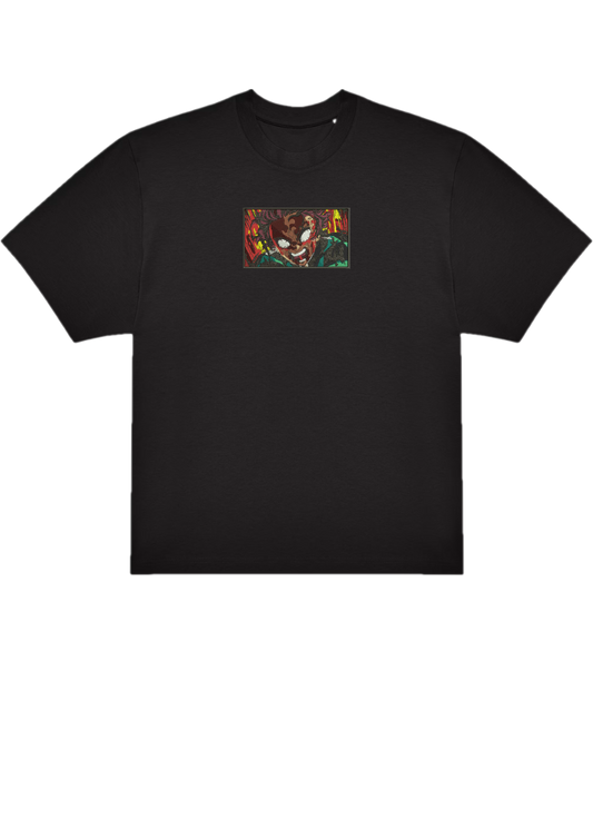 T-SHIRT OVERSIZE PREMIUM angry tanjiro