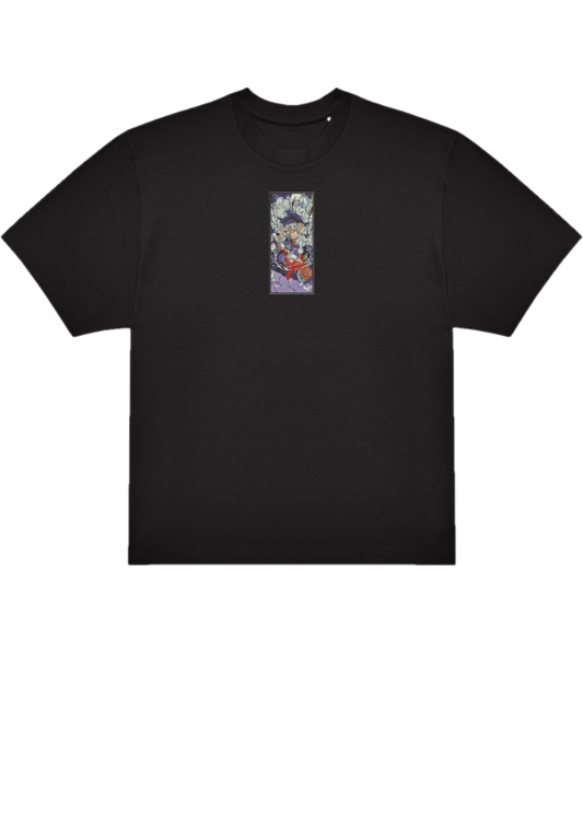 T-SHIRT OVERSIZE PREMIUM luffy violet