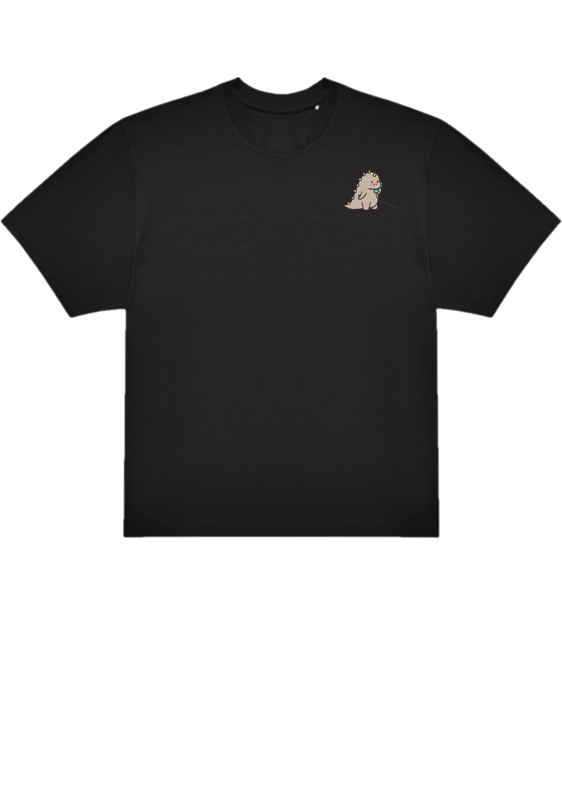 T-SHIRT OVERSIZE PREMIUM coeur dino 1