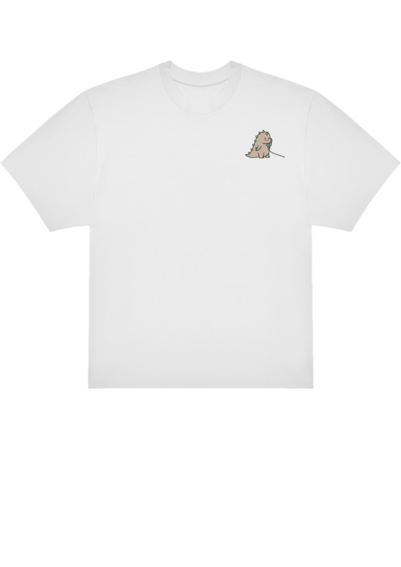 T-SHIRT OVERSIZE PREMIUM coeur dino 1