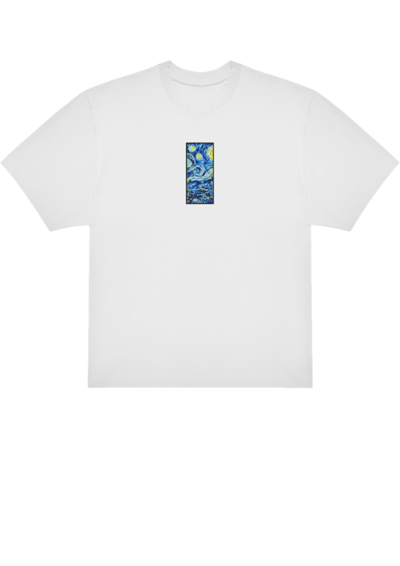 T-SHIRT OVERSIZE PREMIUM van gogh cadre
