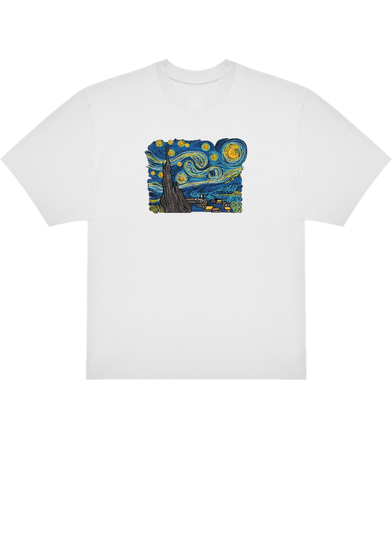 T-SHIRT OVERSIZE PREMIUM van gogh geant