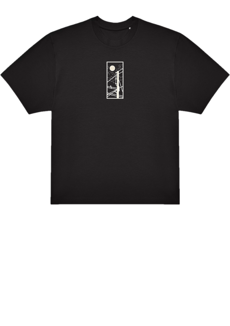 T-SHIRT OVERSIZE PREMIUM line art panoramic