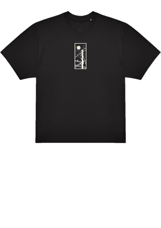 T-SHIRT OVERSIZE PREMIUM line art panoramic