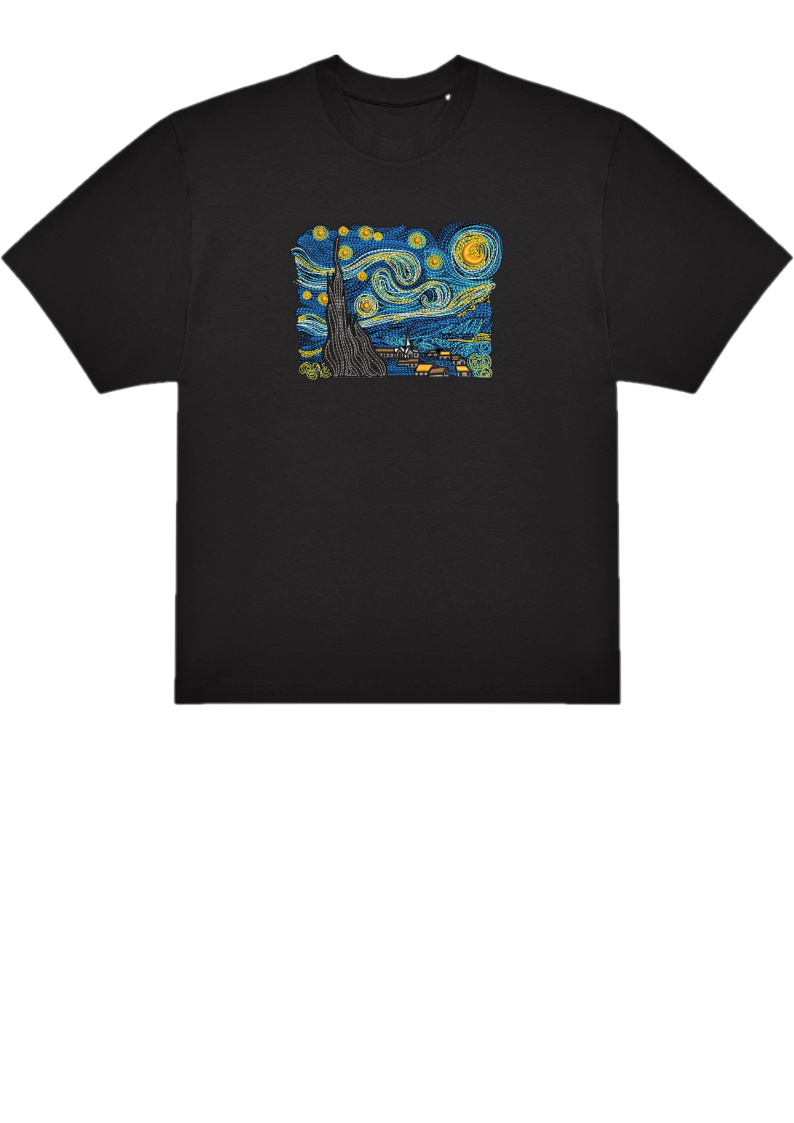 T-SHIRT OVERSIZE PREMIUM van gogh geant