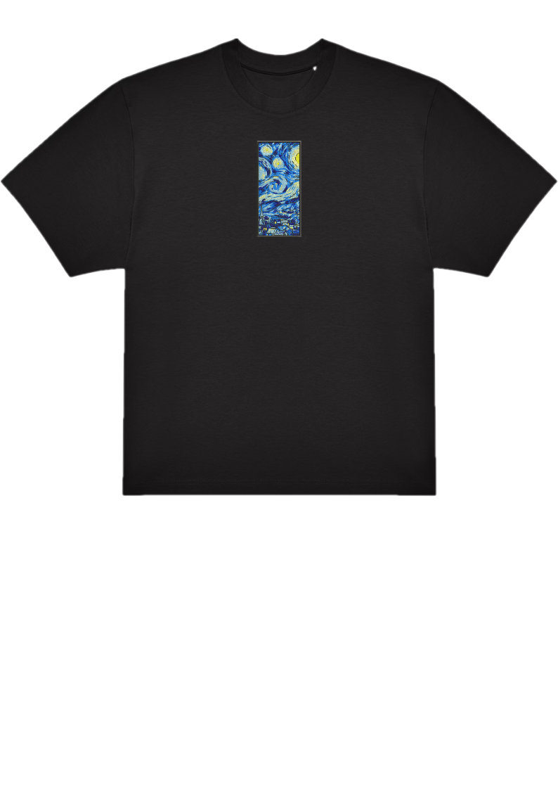 T-SHIRT OVERSIZE PREMIUM van gogh cadre