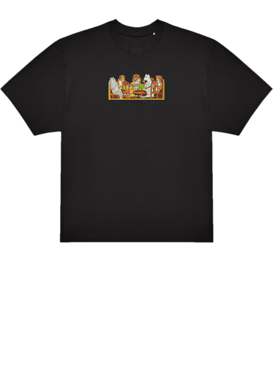 T-SHIRT OVERSIZE PREMIUM poker chien