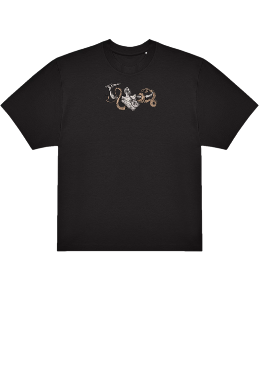 T-SHIRT OVERSIZE PREMIUM serpent grec