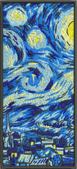 T-SHIRT OVERSIZE PREMIUM van gogh cadre