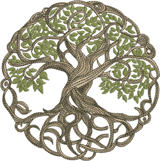 sweat col rond arbre de vie