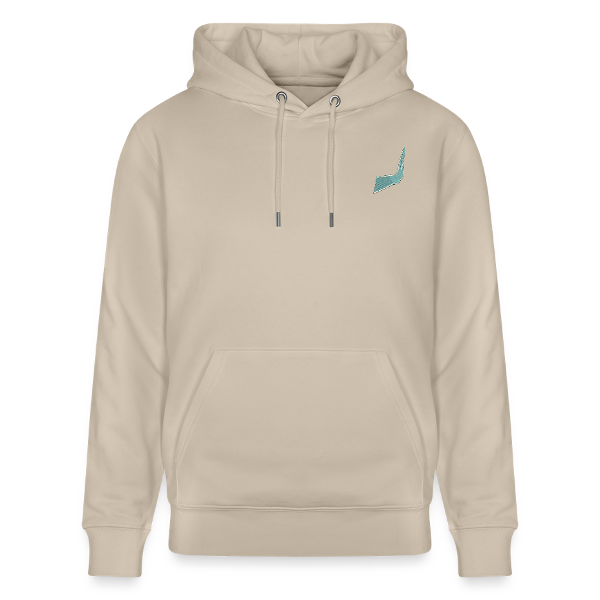sweat a capuche main bleu