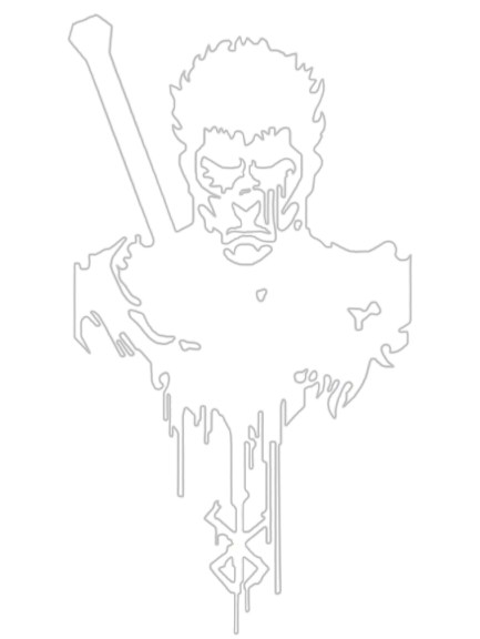 T-SHIRT OVERSIZE PREMIUM berserk black