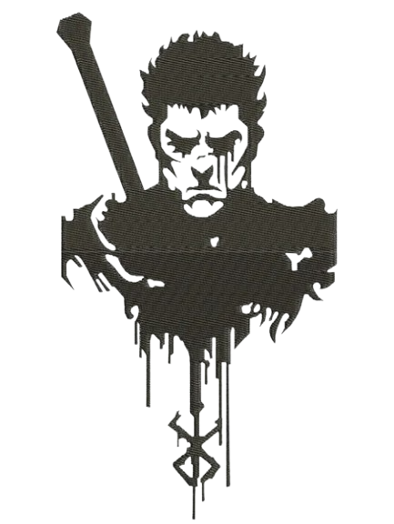 sweat col rond berserk black
