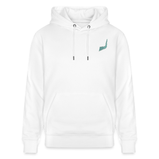 sweat a capuche main bleu