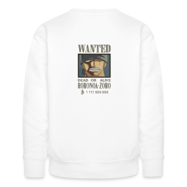 sweat col rond zoro wanted