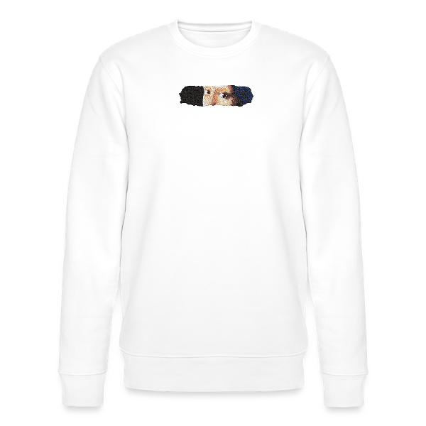 sweat col rond yeux fille a perle