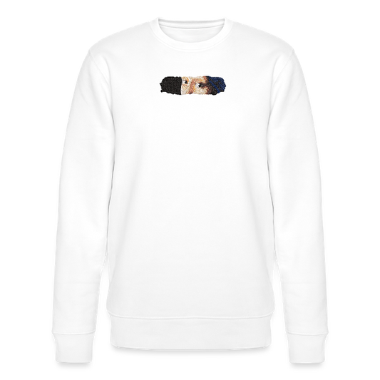 sweat col rond yeux fille a perle