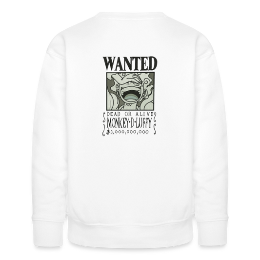 sweat col rond luffy wanted