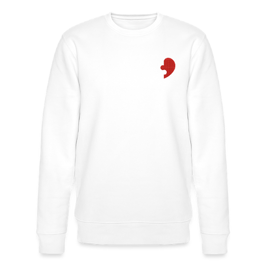 sweat col rond puzzle rouge