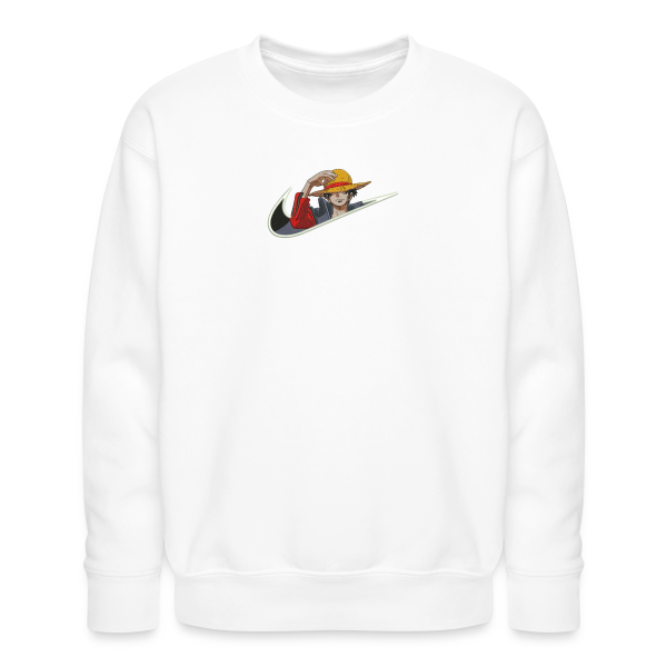 sweat col rond luffy chapeau