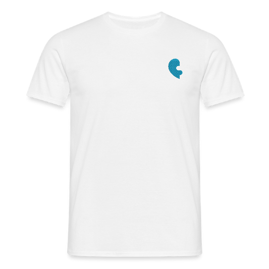 T-SHIRT SIMPLE coeur puzzle bleu