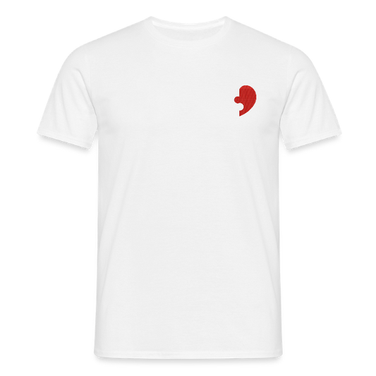 T-SHIRT SIMPLE coeur puzzle rouge