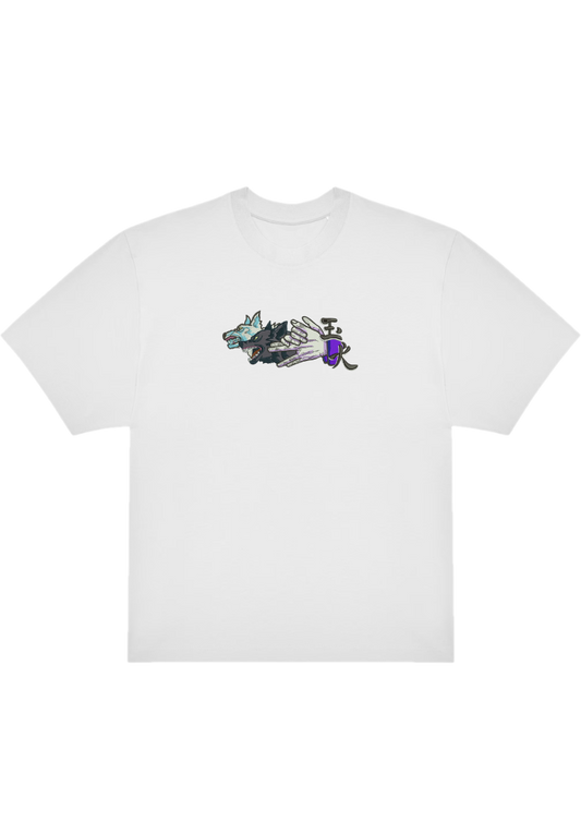 T-SHIRT OVERSIZE PREMIUM wolf hand