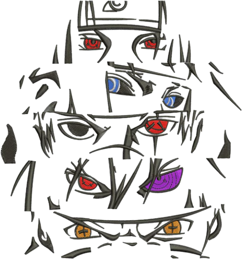 T-SHIRT OVERSIZE PREMIUM eyes naruto