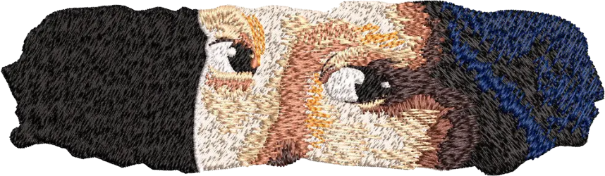 sweat col rond yeux fille a perle