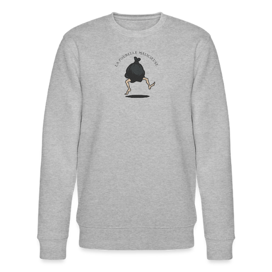 sweat col rond poubelle malicieuse