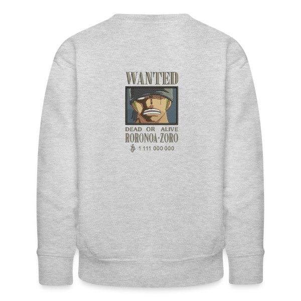 sweat col rond zoro wanted